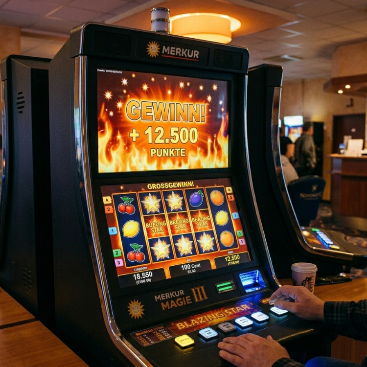 Merkur Automaten - Gewinn in Blazing Star