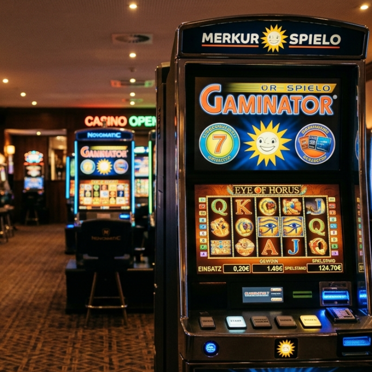 Spielautomaten Tipps - Spielothek mit Merkur Automat von innen