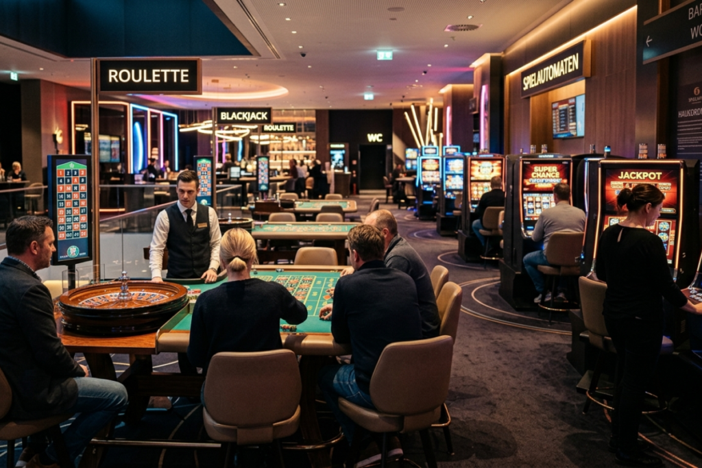 Spielhalle mit komfortablem Ambiente und aktuellen Geldspielgeräten