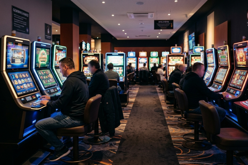 Spielhalle mit ansprechender Atmosphäre und vielfältigen Automaten