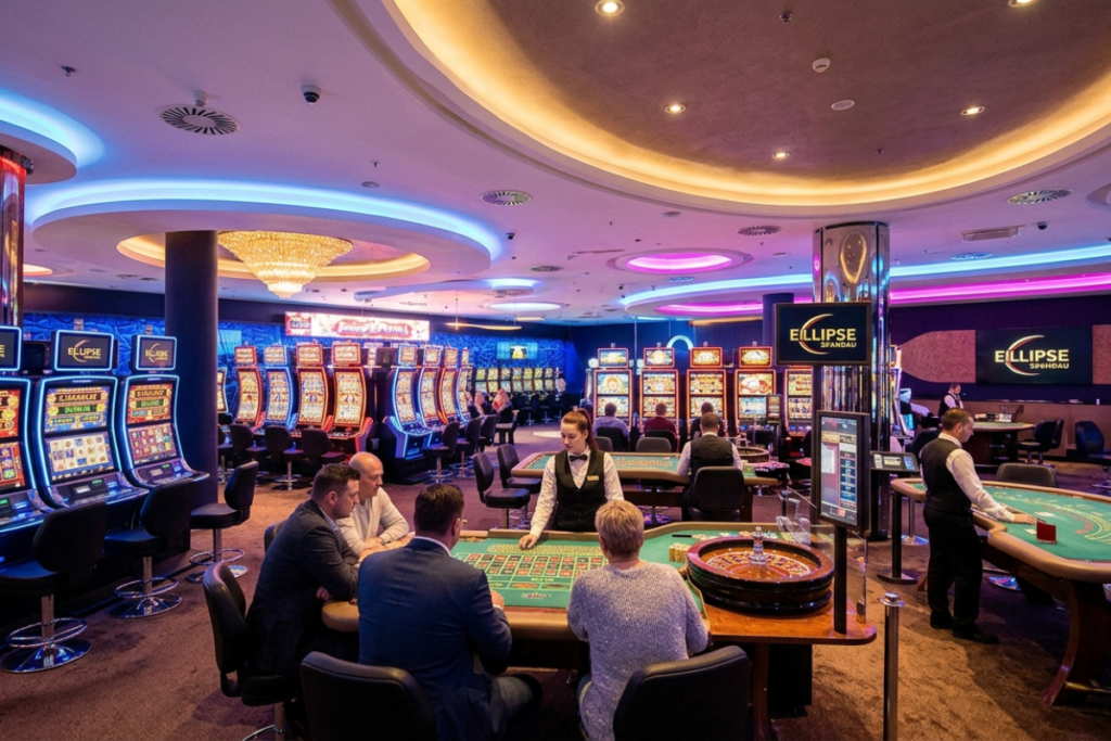 Casino Ellipse Spandau - Innenansicht des Automatenbereichs