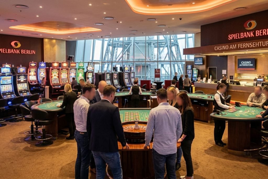 Casino am Fernsehturm - Spielbereich Innenansicht mit Automaten