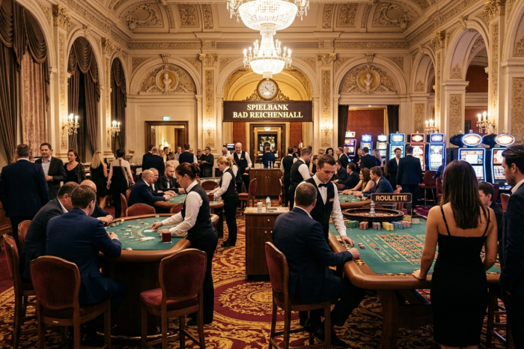 Spielbank Bad Reichenhall - Spielbereich mit Automaten und Tischen