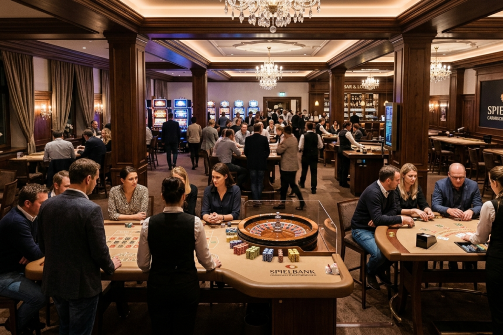 Spielbank Lindau - Spielbereich Innenansicht mit Automaten
